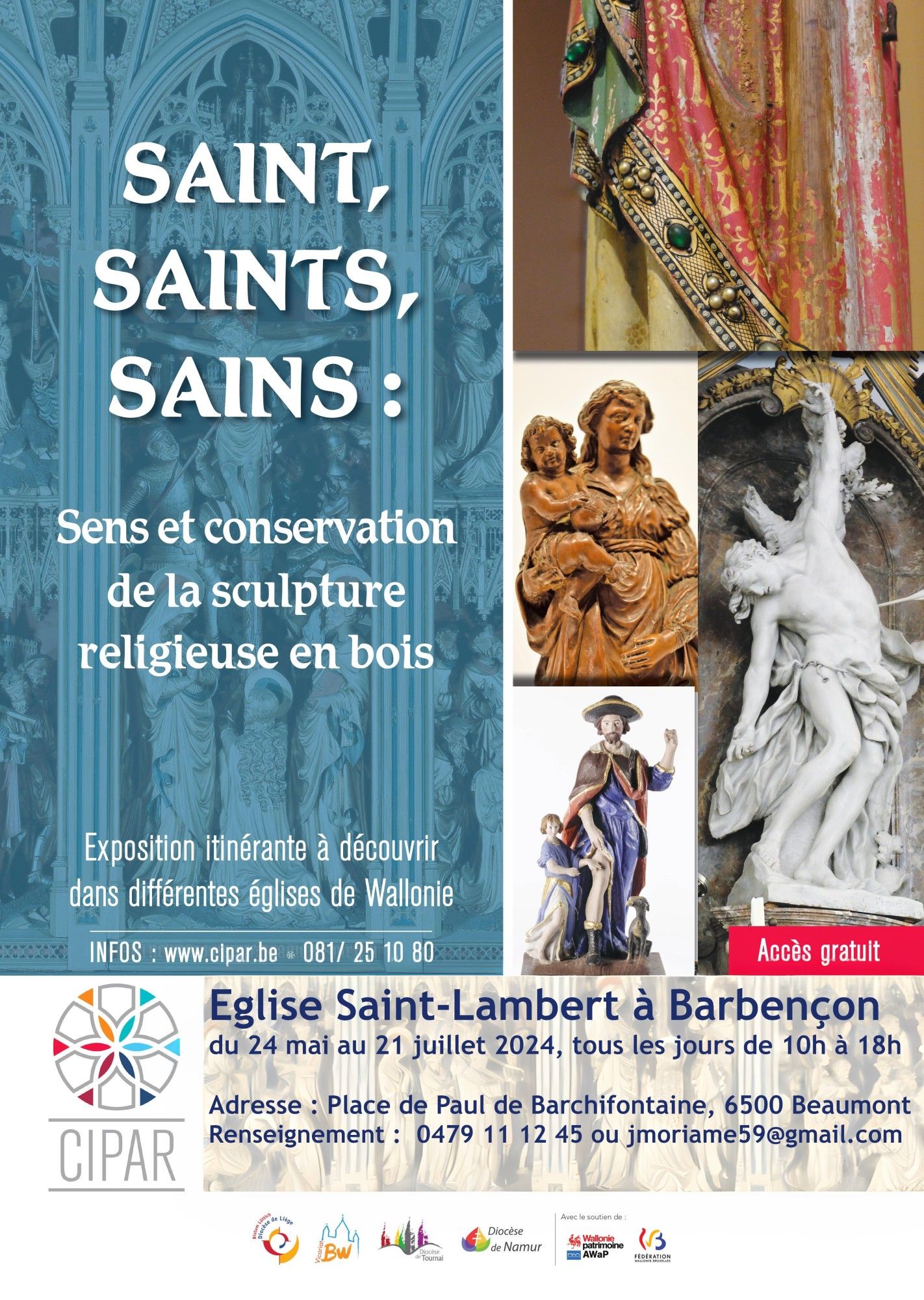 Saint, Saints, Sains - Sens et conservation de la sculpture religieuse en bois
